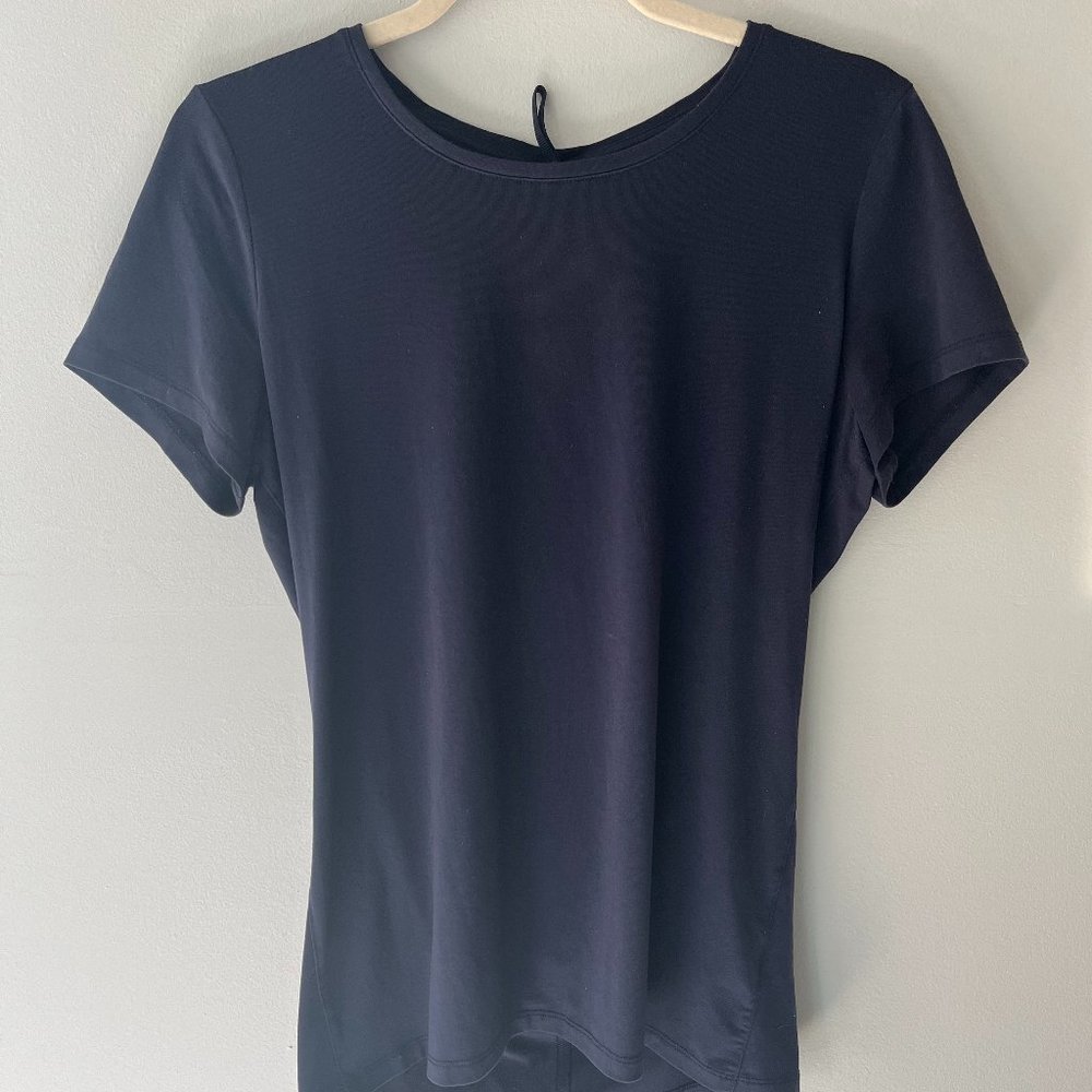 Small Athelta Encore Tee Dark Blue